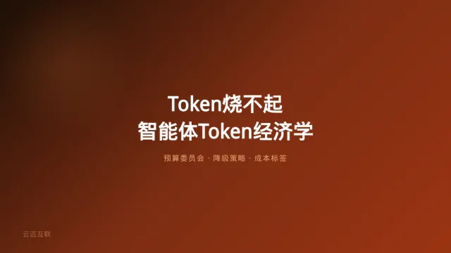 Token烧不起、大厂都在控成本，AI智能体开发的「Token经济学」怎么帮企业跨过成本坎？